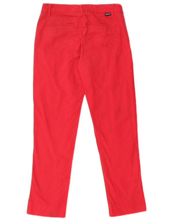 Patagonia Slim Chino-Hose für Damen, US 0, XS, B28, L26, rote Baumwolle