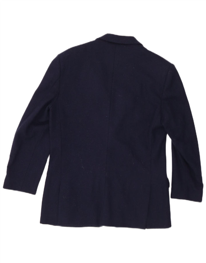 Brooksfield Herren-Blazerjacke mit 3/4-Ärmeln und 2 Knöpfen IT 44 XS Marineblaue Wolle