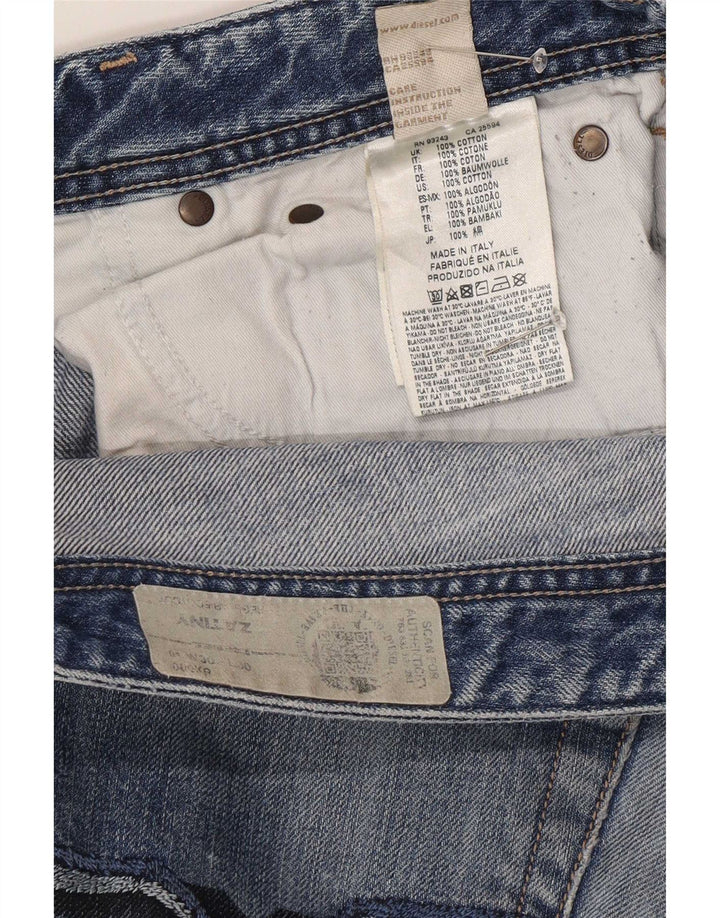 Diesel Herren Zatiny Regular Bootcut Jeans W30 L27 Blaue Baumwolle