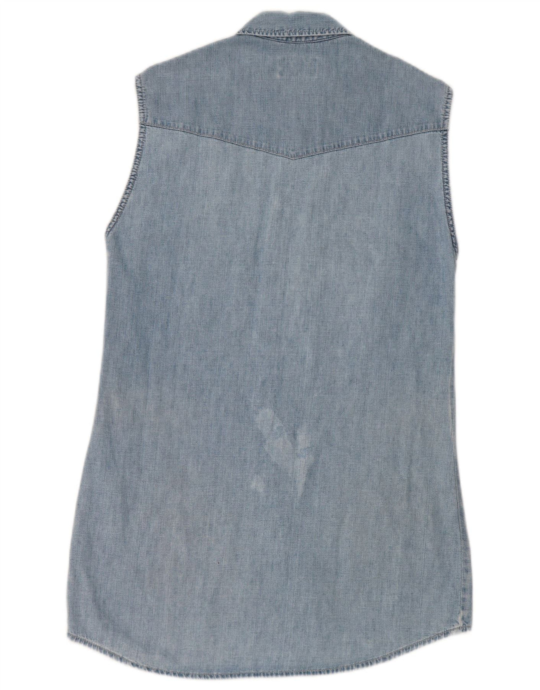Ärmelloses Denim-Kleid für Damen von Mustang, UK 14, Mittelblau