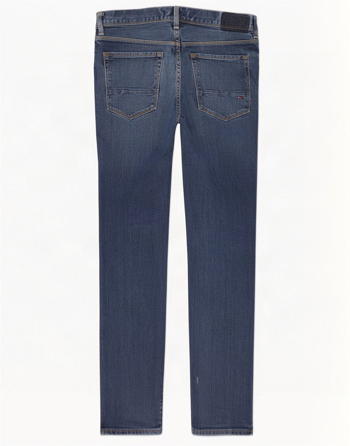 Tommy Hilfiger Herren Bleecker Distressed Slim Jeans W32 L32 Marineblau Baumwolle