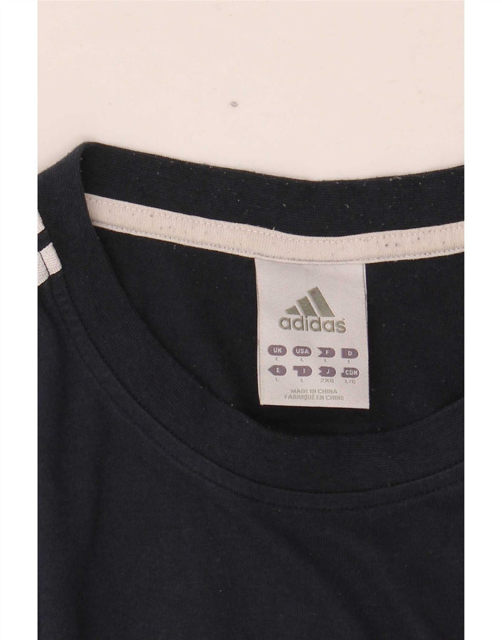 Adidas Herren Grafik T-Shirt Top Large Marineblau