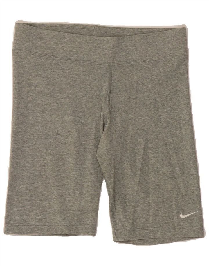 NIKE Womens Sport Shorts UK 12 Medium Grey Cotton Vintage Nike and Second-Hand Nike from Messina Hembry 