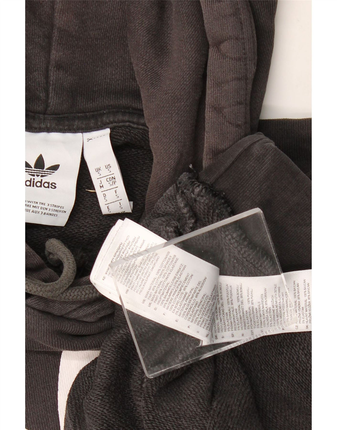 ADIDAS Herren Graphic Hoodie Pullover Kleine schwarze Baumwolle