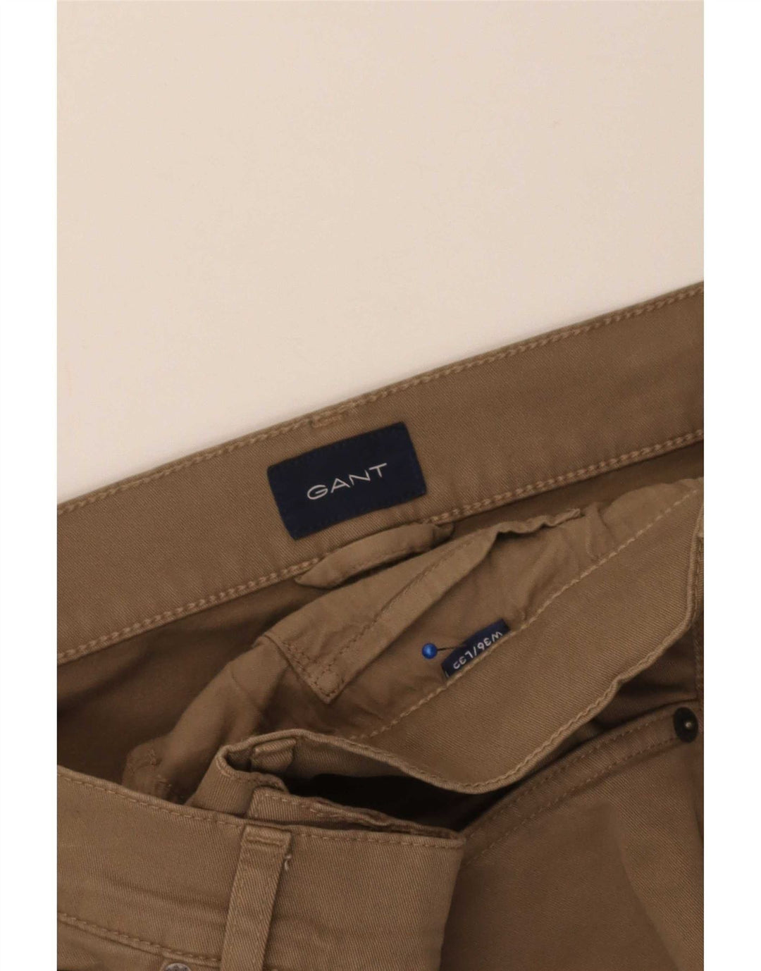 Gant Herren gerade Freizeithose W36 L32 Beige