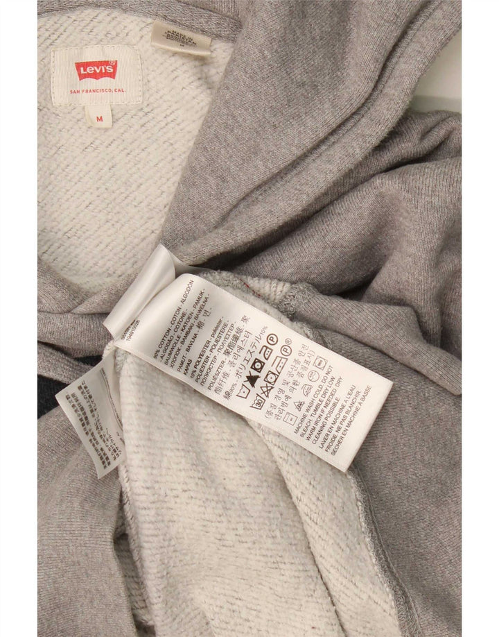 Levi's Herren-Kapuzenpullover mit Grafik, mittelgrau gesprenkelte Baumwolle