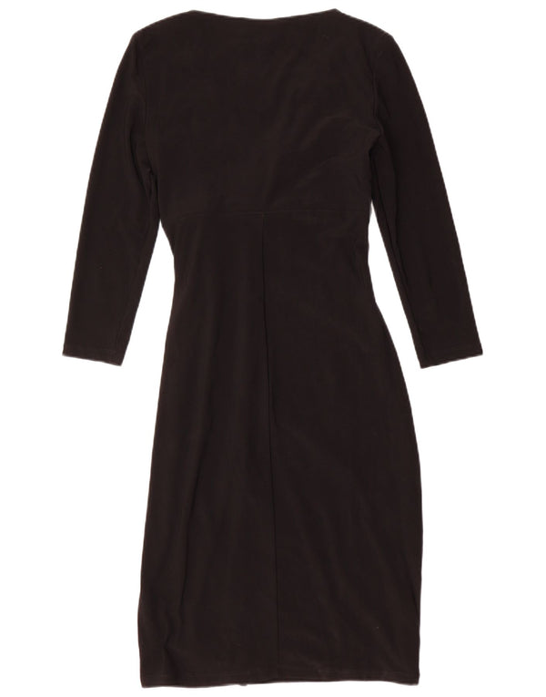 Ralph Lauren Damen 3/4-Ärmel-Etuikleid US 4 Small Schwarz