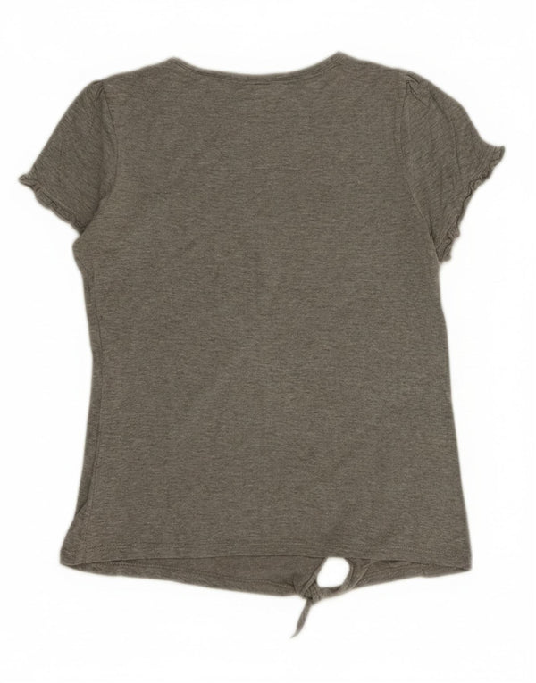 Champion T-Shirt-Oberteil für Mädchen, 11–12 Jahre, groß, grau gesprenkelte Baumwolle