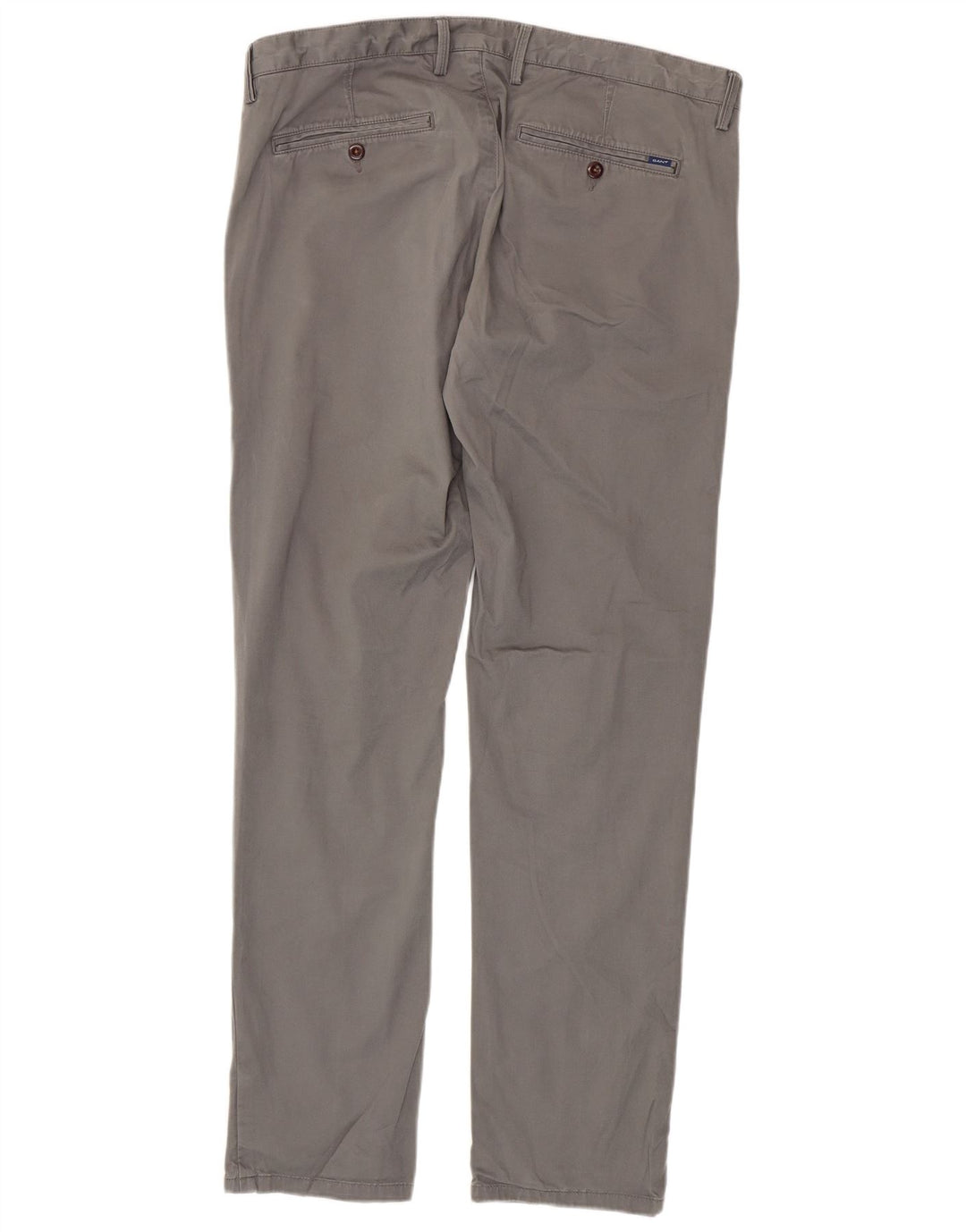GANT Gerade Chino-Hose für Herren, W36, L34, graue Baumwolle