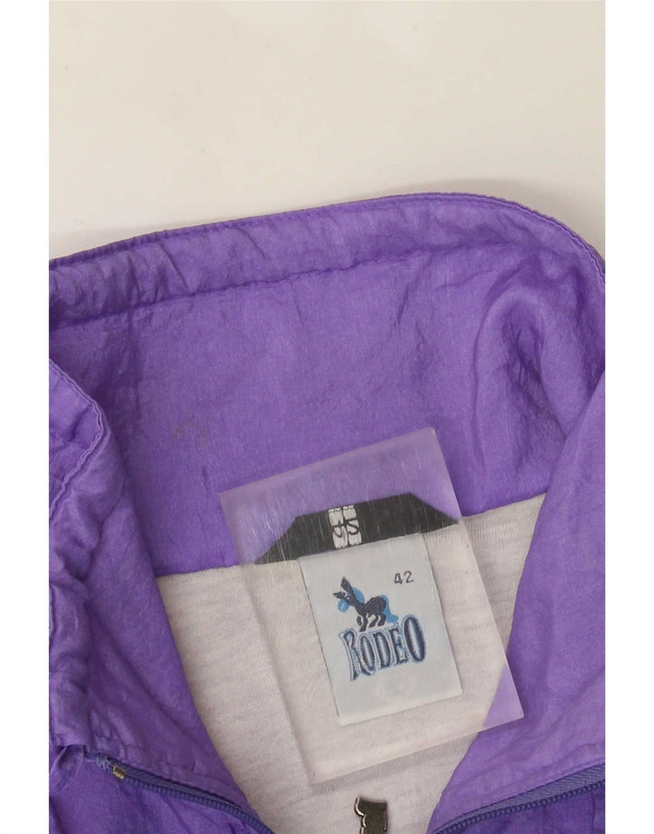Rodeo Damen Übergroße Regenjacke EU 42 Large Lila Nylon