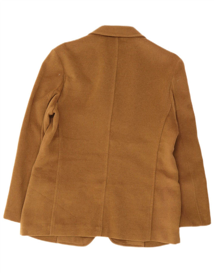 Cerruti Damen 3-Knopf-Blazerjacke UK 16 Large Braun Polyester