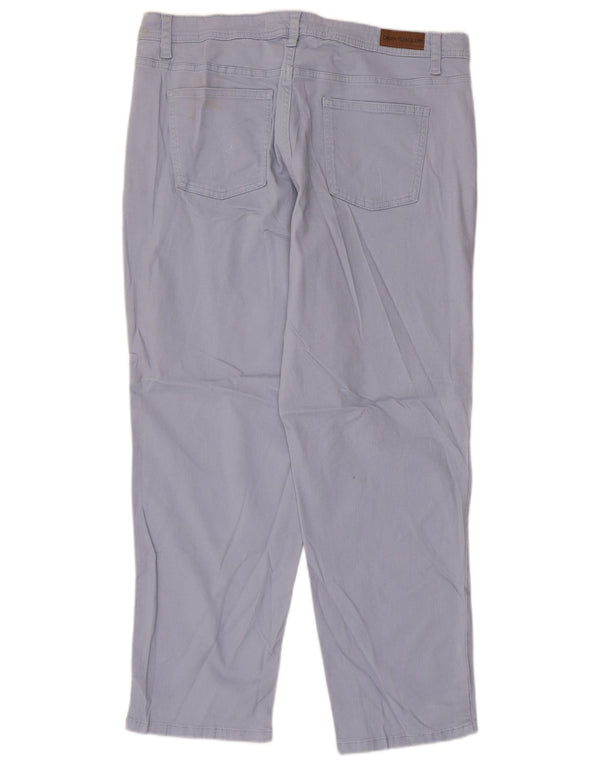 CALVIN KLEIN Damen Kurzhose US 14 XL W36 L25 Blaue Baumwolle