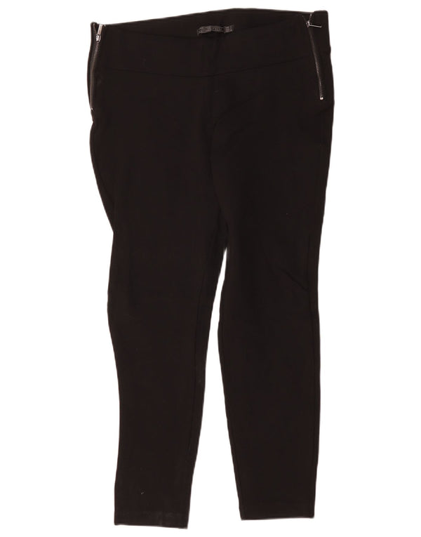 Zara Trafaluc Slim Freizeithose für Damen, groß, W30, L26, schwarze Viskose