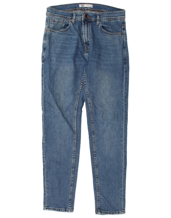 Zara Herren Slim Jeans EU 42 Large W32 L30 Blau