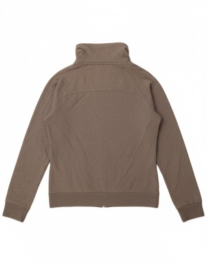 Puma Damen-Trainingsanzug-Top-Jacke, UK 14, große graue Baumwolle