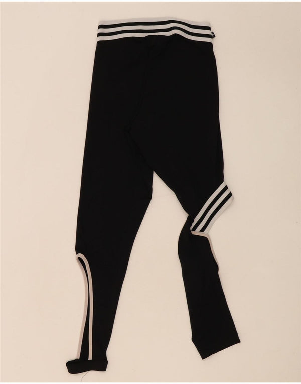 Adidas Damen Rita Ora Leggings UK 8 Small Schwarz Colourblock Polyester