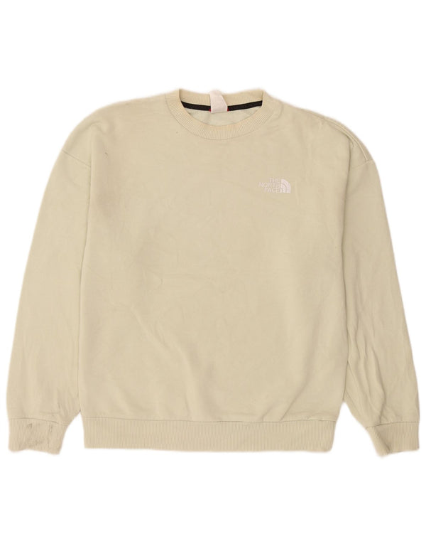 The North Face Damen-Sweatshirt-Pullover UK 14 Mittelweiße Baumwolle