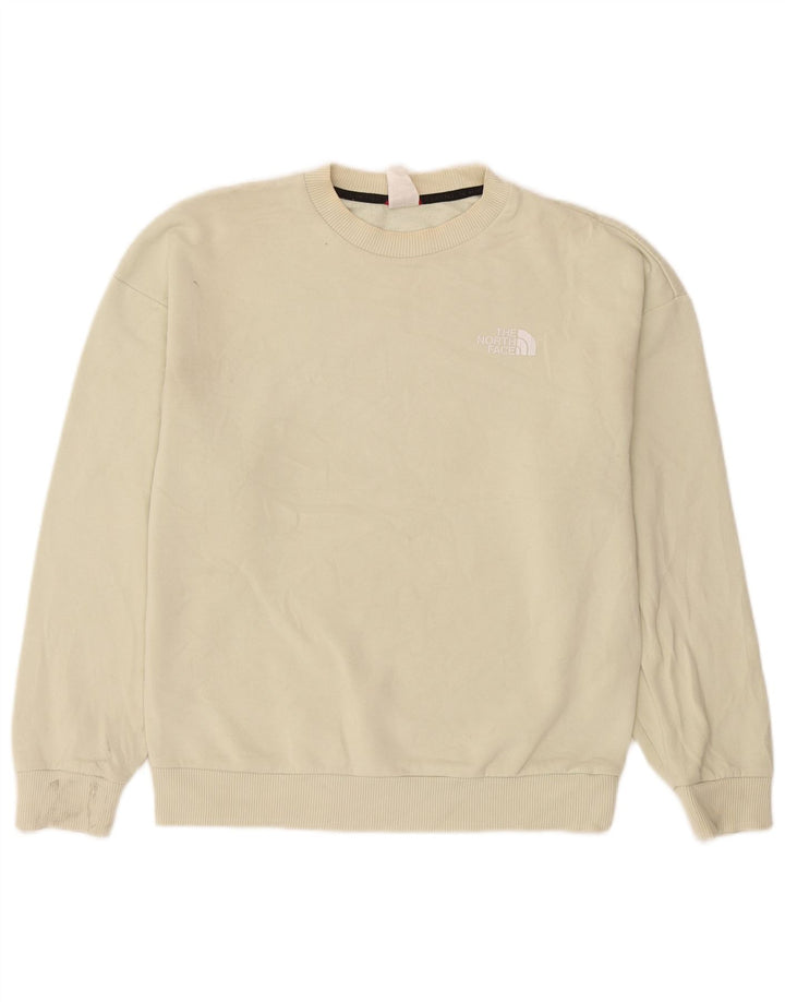The North Face Damen-Sweatshirt-Pullover UK 14 Mittelweiße Baumwolle