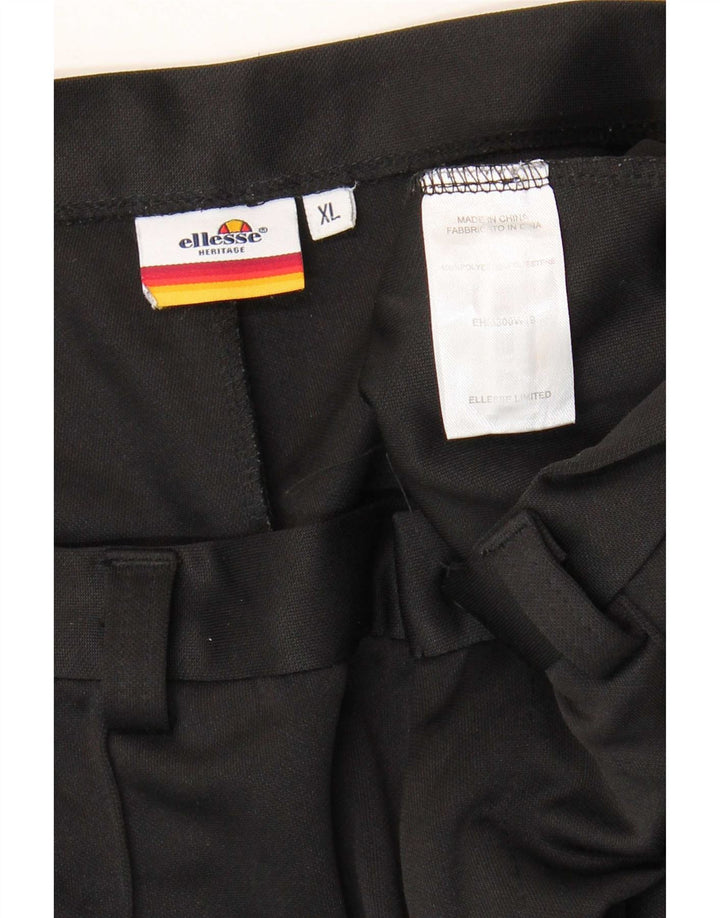 Ellesse Herren Slim Chino Hose XL W38 L28 Schwarz Polyester