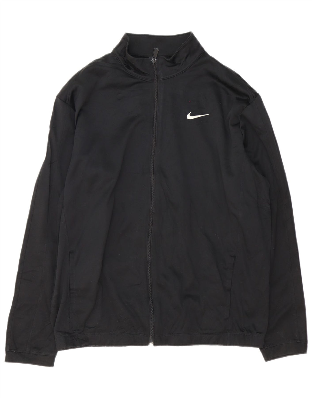 NIKE Herren Therma-Fit-Trainingsanzug-Oberteil, Jacke, Größe L, aus schwarzem Polyester