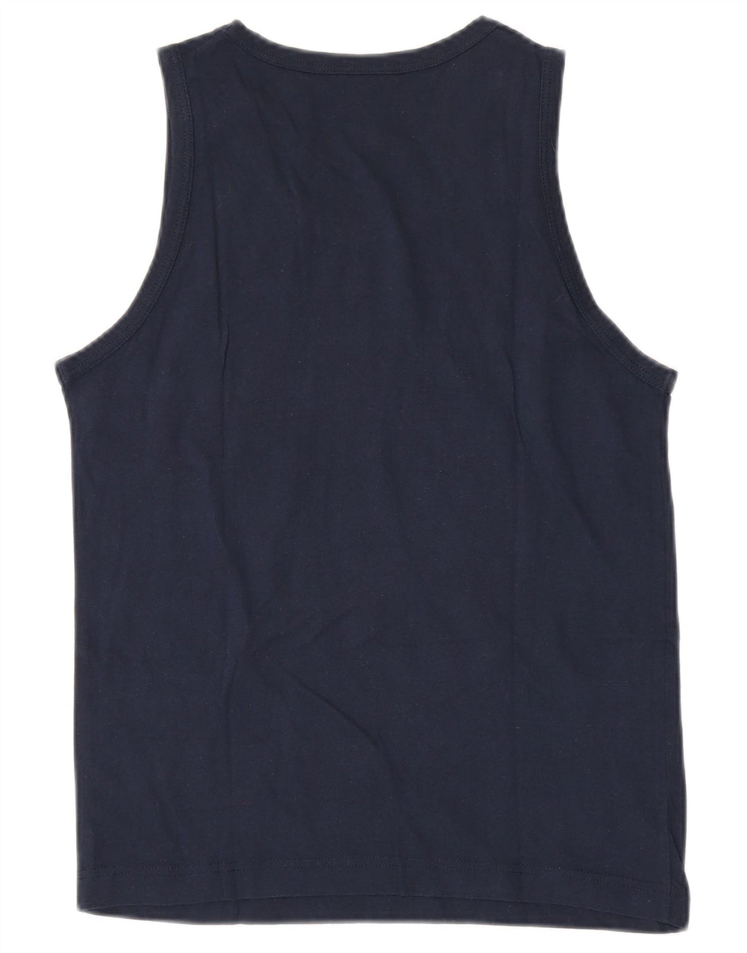 Asics Damen Weste Top UK 12 Medium Marineblau Baumwolle