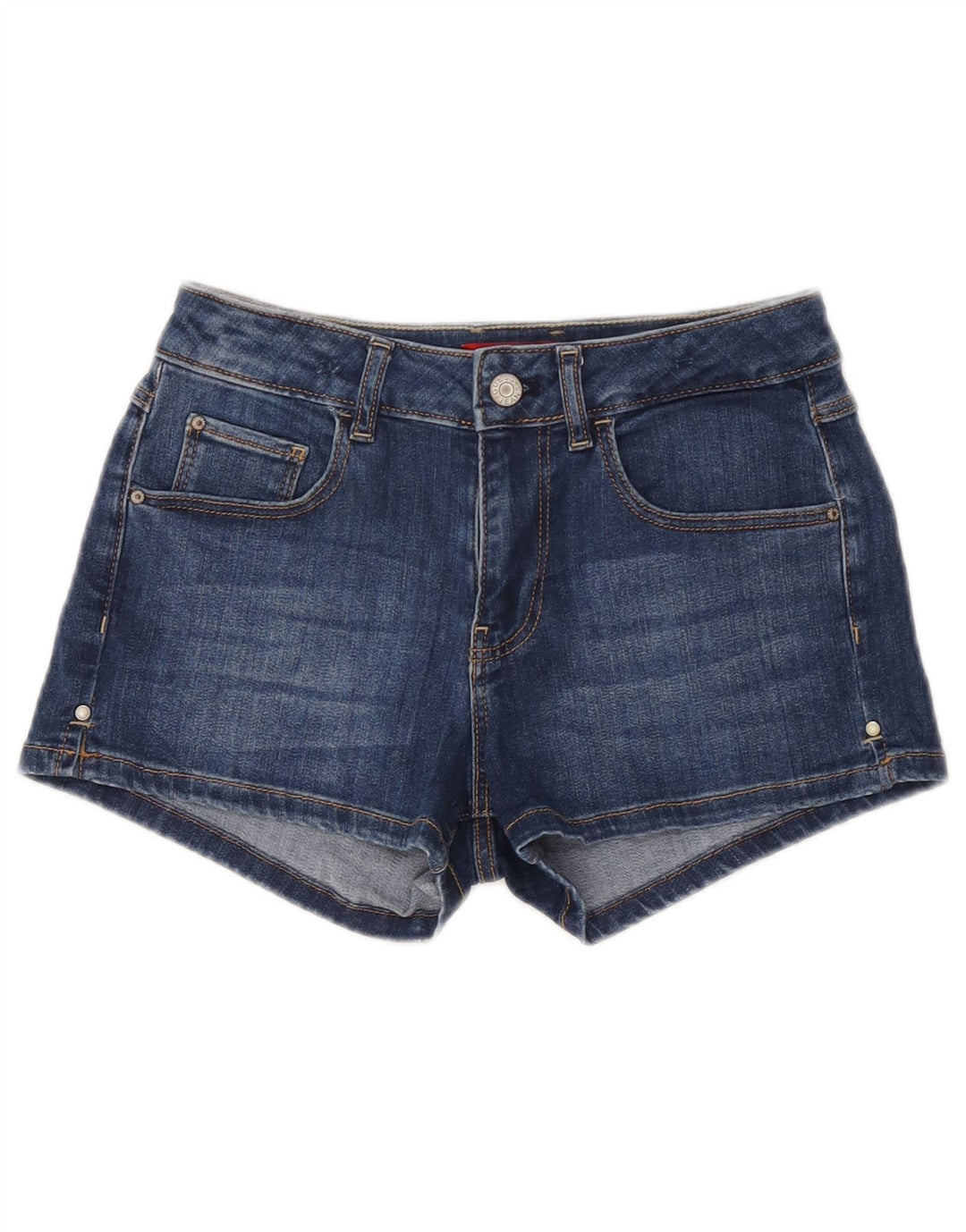 Guess Damen Jeansshorts W26 Small Blau Polyester