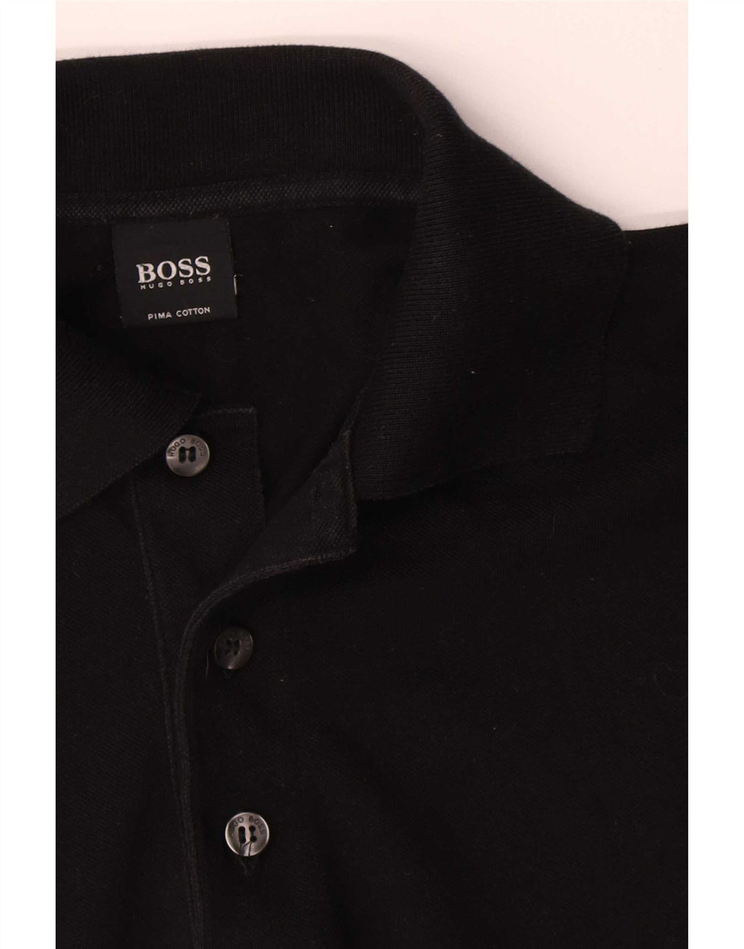 Hugo Boss Herren Poloshirt Mittelschwarze Baumwolle