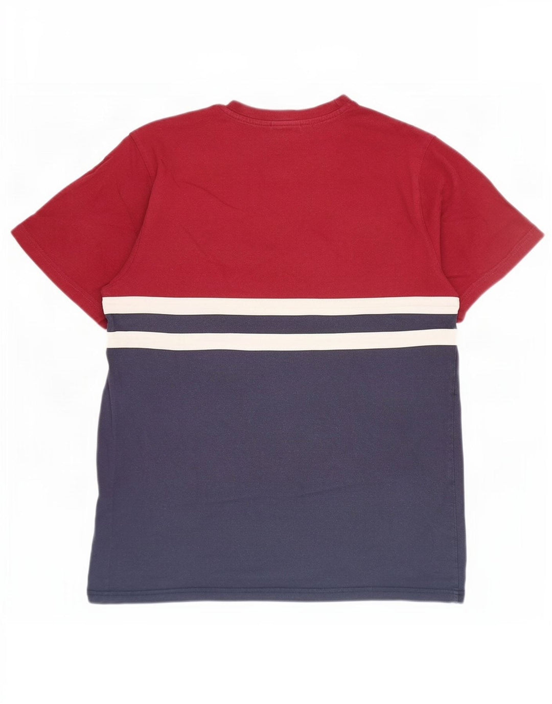 Ellesse Herren T-Shirt Top Small Marineblau Farbblock