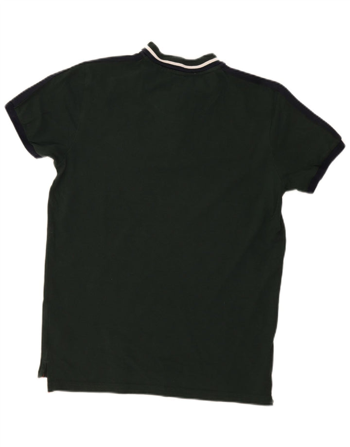 Le Shark Herren-Poloshirt aus mittelgrüner Baumwolle
