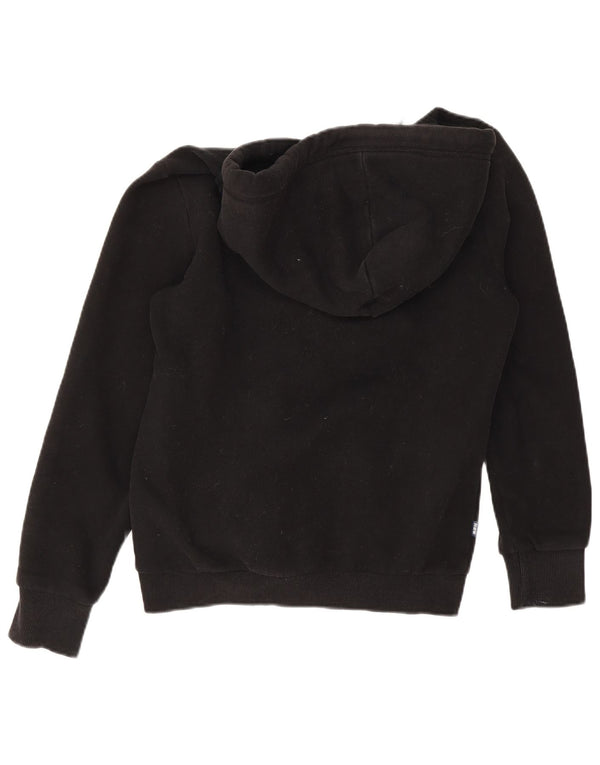 Superdry Damen-Kapuzenpullover mit Reißverschluss, UK 12, mittelschwarz, Baumwolle