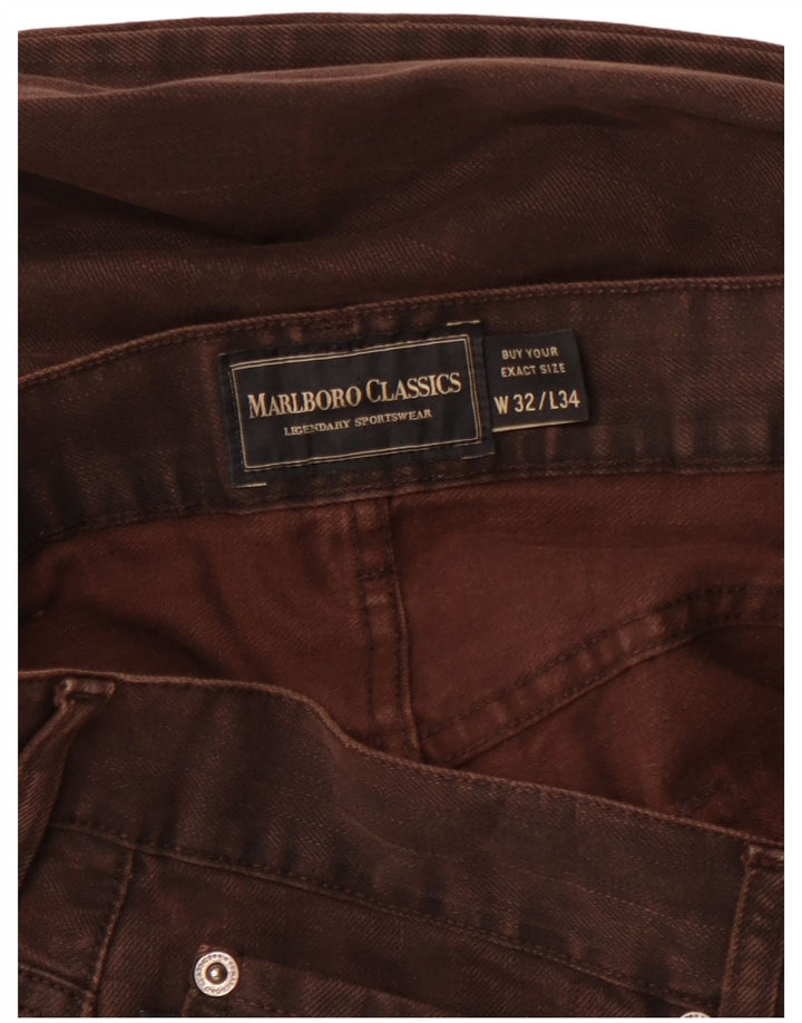 Marlboro Classics Gerade Freizeithose für Herren, W32, L31, Braun