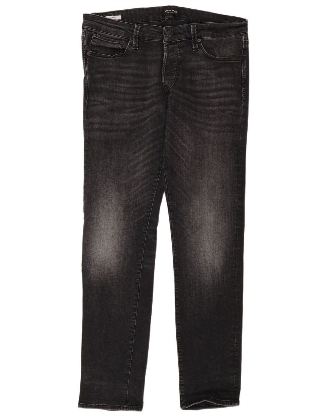 Jack & Jones Herren GLENN Slim Jeans W34 L32 Graue Baumwolle