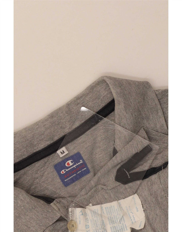 Champion Herren-Poloshirt aus mittelgrauer Baumwolle