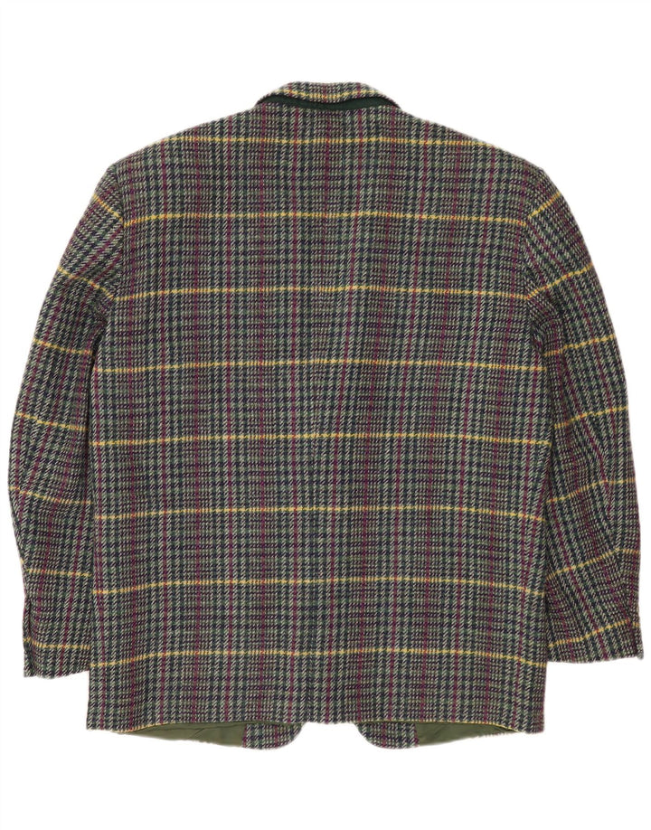 Cerruti 1881 Herren-Blazer mit 2 Knöpfen, UK 42, XL, mehrfarbig kariert, Wolle