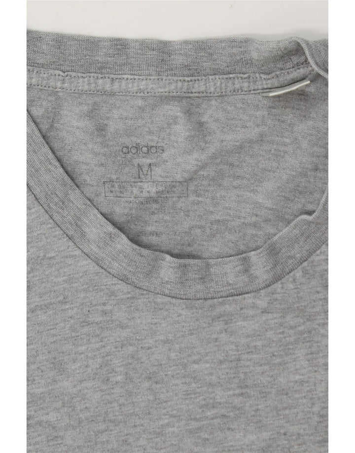 ADIDAS Herren T-Shirt Top Mittelgrau meliert
