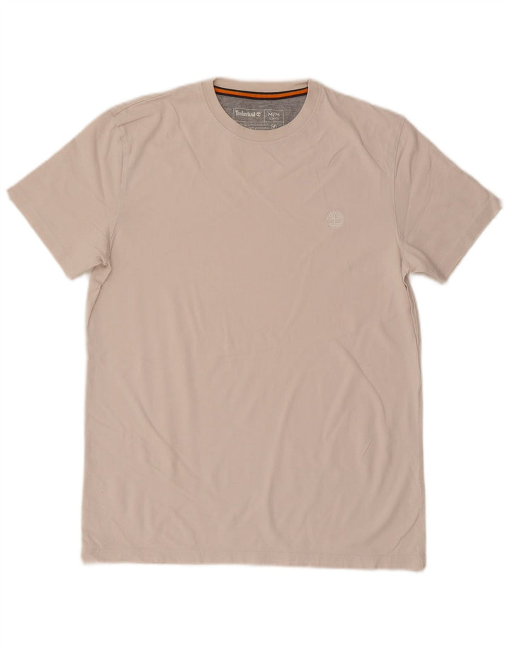 Timberland Herren Slim Fit T-Shirt Top Medium Off White