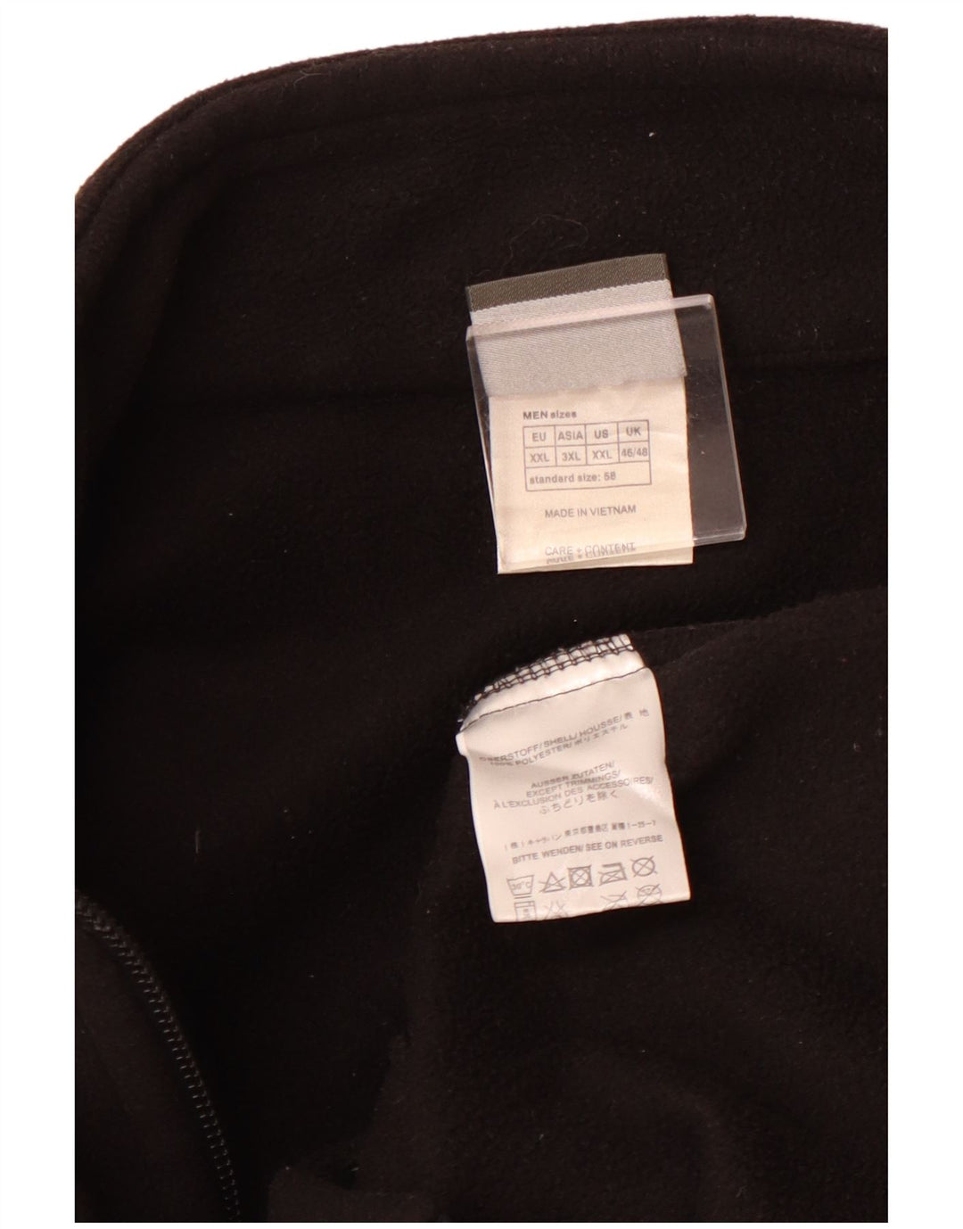 Jack Wolfskin Herren Fleecejacke UK 46/48 2XL Schwarz Polyester