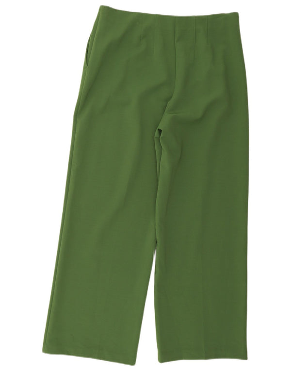 Marks & Spencer Damen-Freizeithose mit hoher Taille, UK 16, Größe L W32 L28, Grün