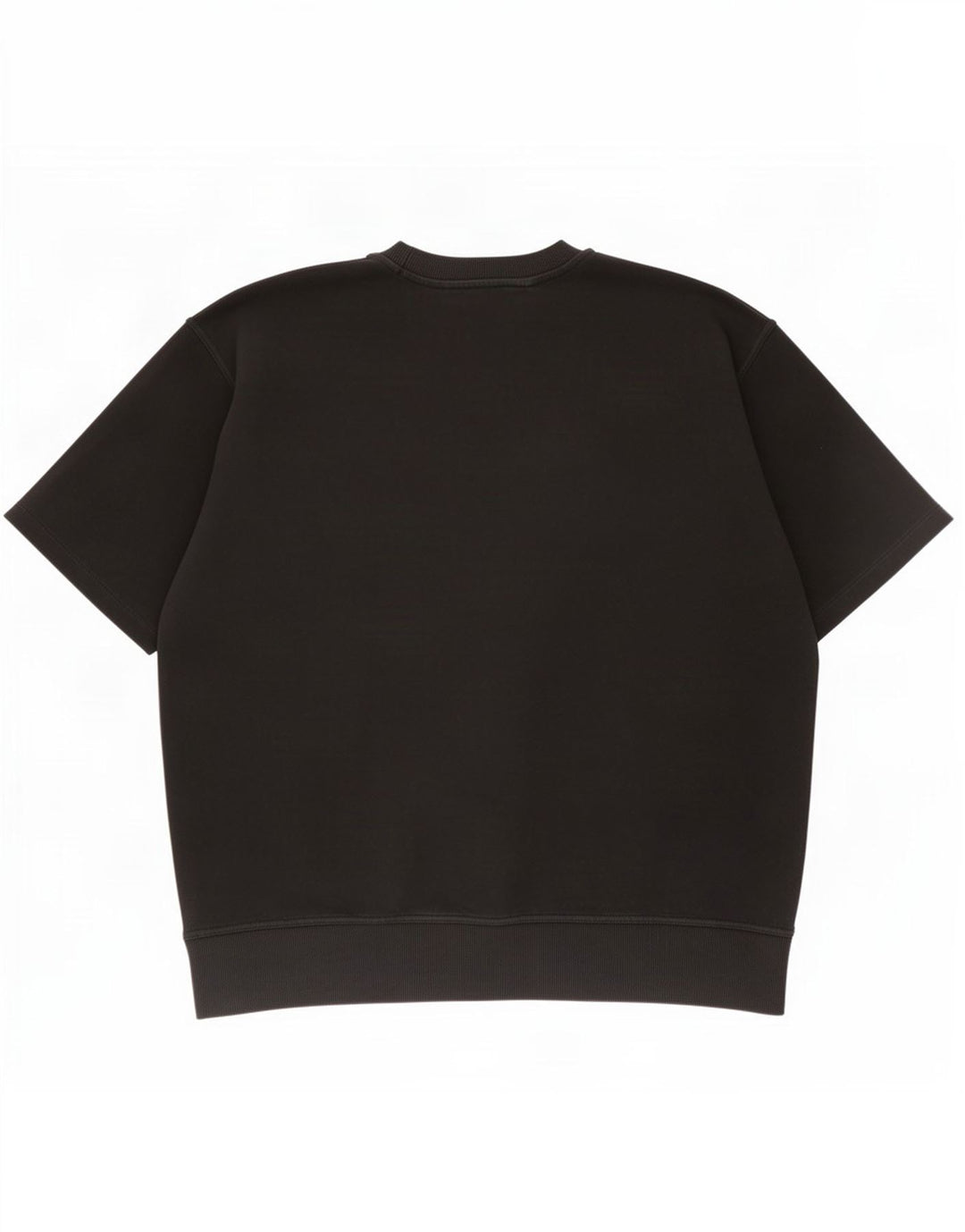 Zara Herren Kurzarm-Sweatshirt-Pullover XL aus schwarzer Baumwolle