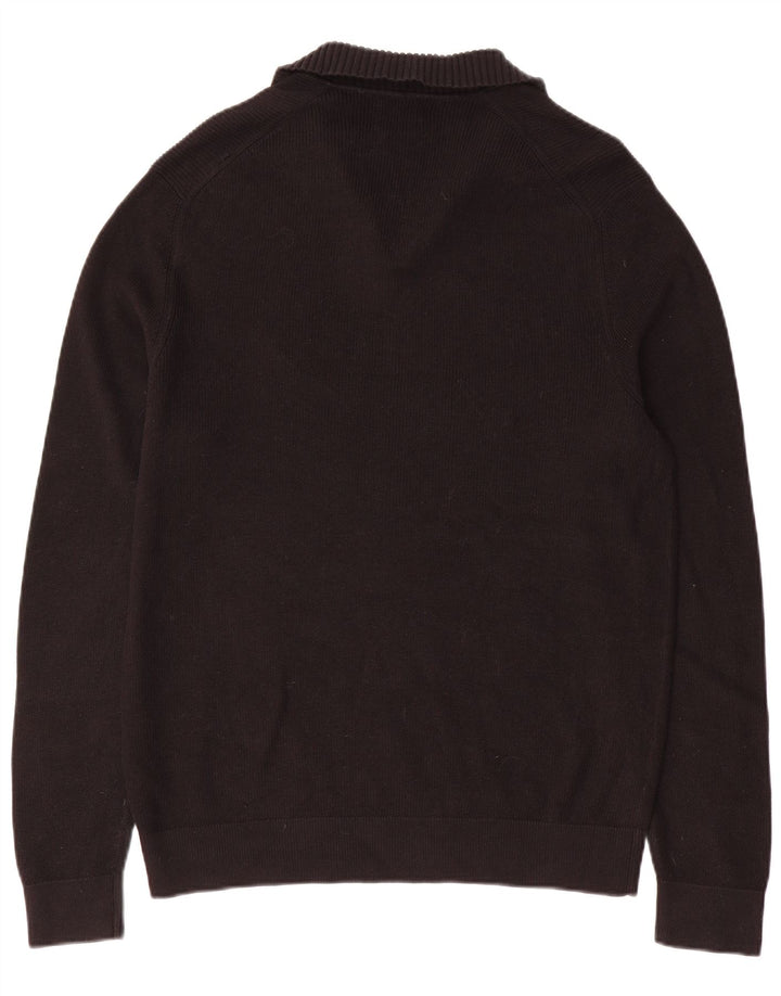 Massimo Dutti Herren Rollkragenpullover Pullover XL Schwarz Baumwolle