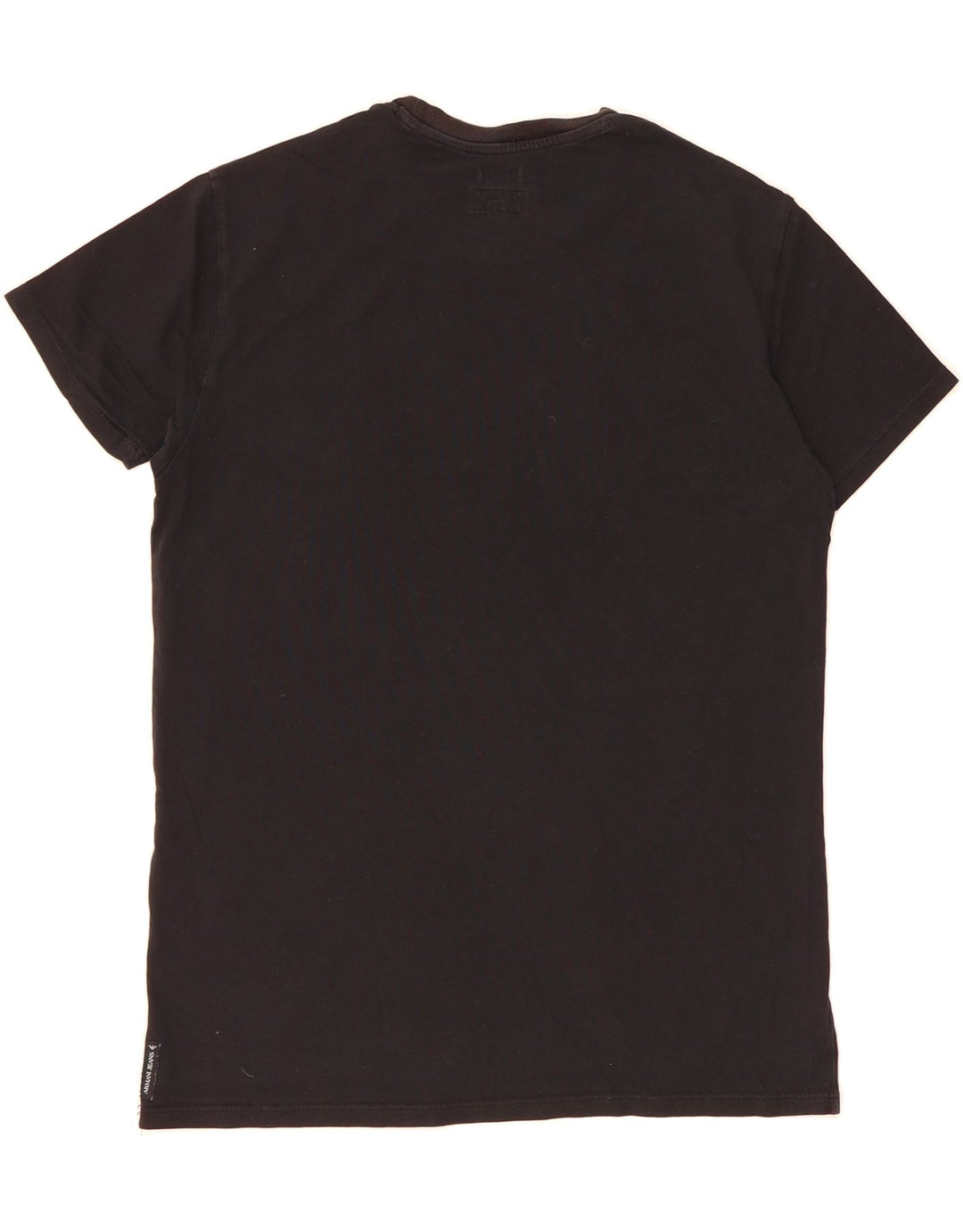 ARMANI JEANS Mens Regular T-Shirt Top Medium Black Vintage Armani Jeans and Second-Hand Armani Jeans from Messina Hembry 