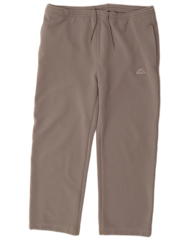 Kappa Damen Capri-Trainingshose UK 14 Mittelgraues Polyester