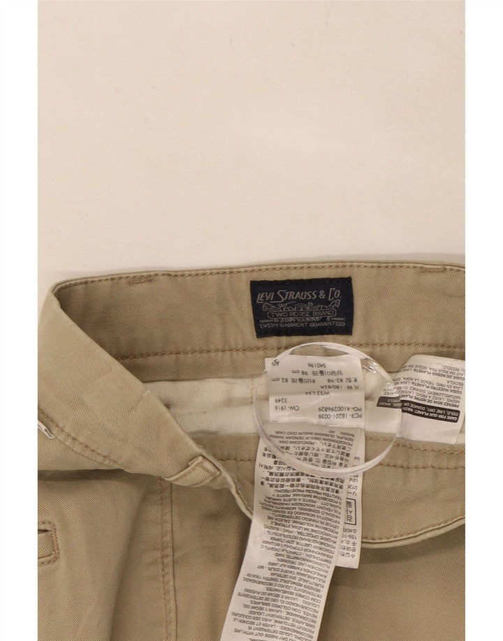 LEVI'S Herren Slim Chinohose W32 L31 Beige Baumwolle