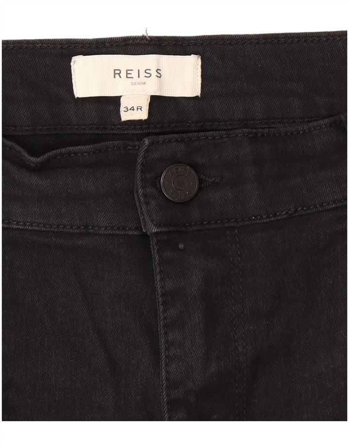 Reiss Herren Slim Jeans W34 L30 Graue Baumwolle
