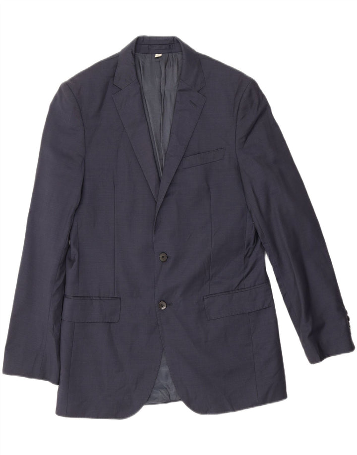 Marks & Spencer Herren Longline Blazer Jacke UK 40 Mittelmarineblau