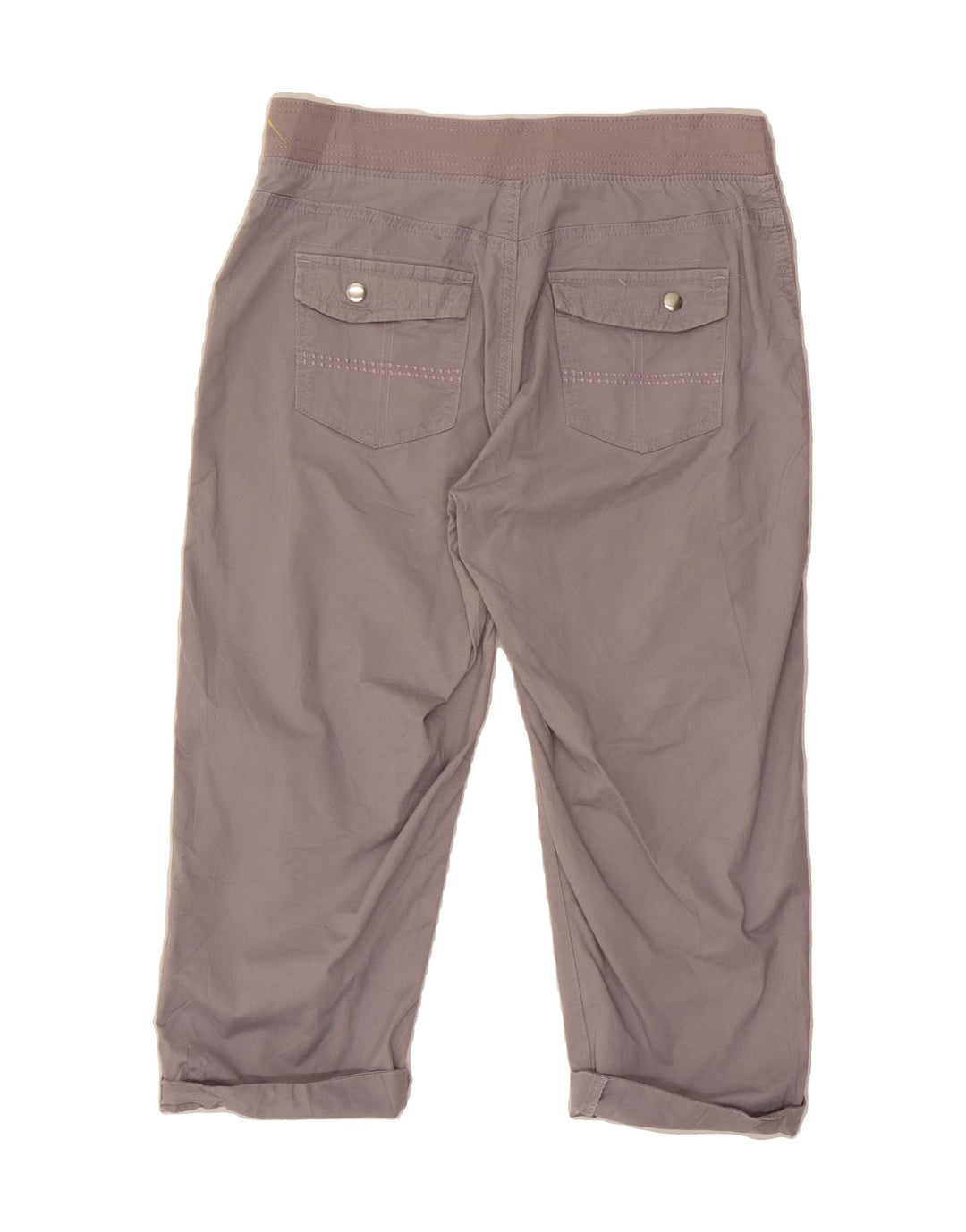 LEE Womens Relaxed Fit Capri Trousers US 6 Medium W30 L19 Grey Cotton Vintage Lee and Second-Hand Lee from Messina Hembry 