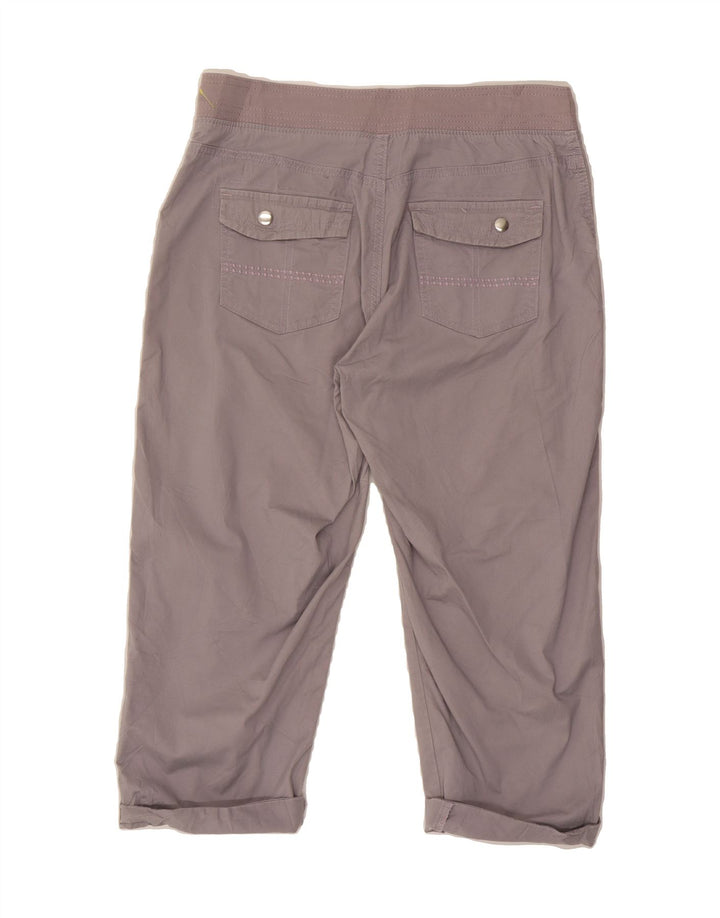 LEE Womens Relaxed Fit Capri Trousers US 6 Medium W30 L19 Grey Cotton Vintage Lee and Second-Hand Lee from Messina Hembry 