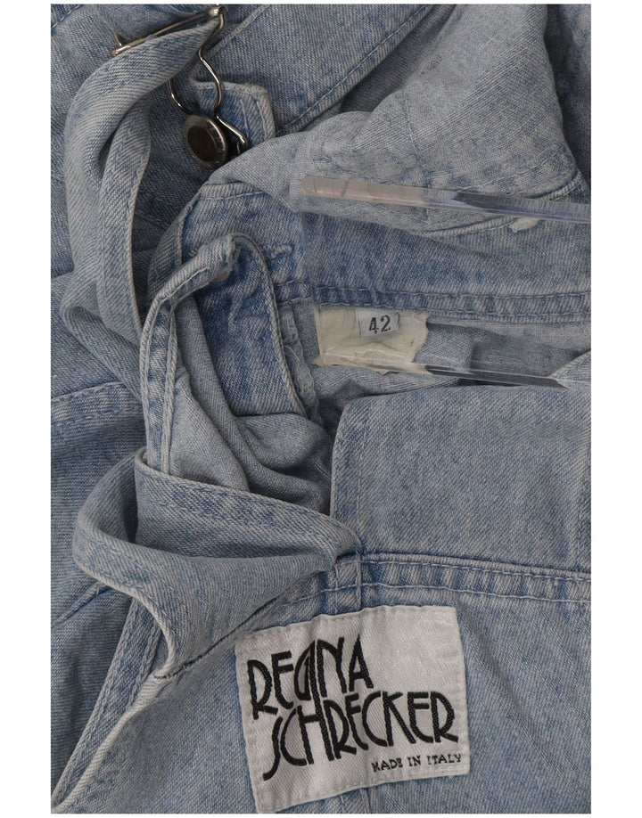 Regina Schrecker Damen Latzhose Denim Shorts IT 42 Medium W32 Blau