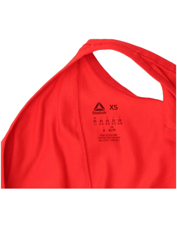 REEBOK Damen Bodypump Graphic Tank Top UK 4/6 XS Rot