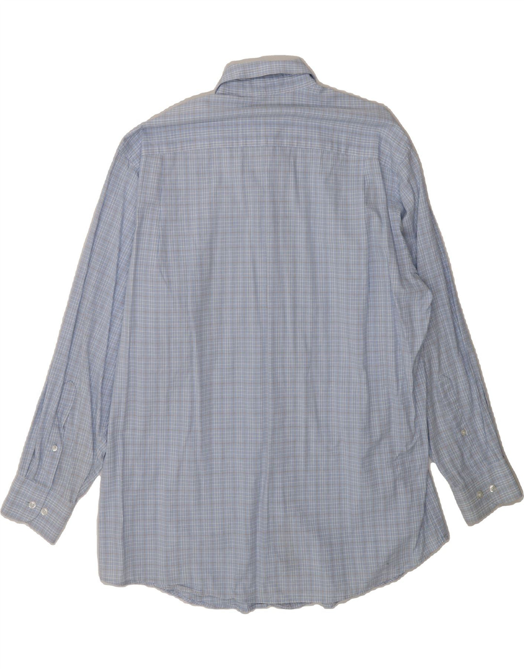 NAUTICA Mens Shirt Size 16 Large Blue Check Cotton Vintage Nautica and Second-Hand Nautica from Messina Hembry 